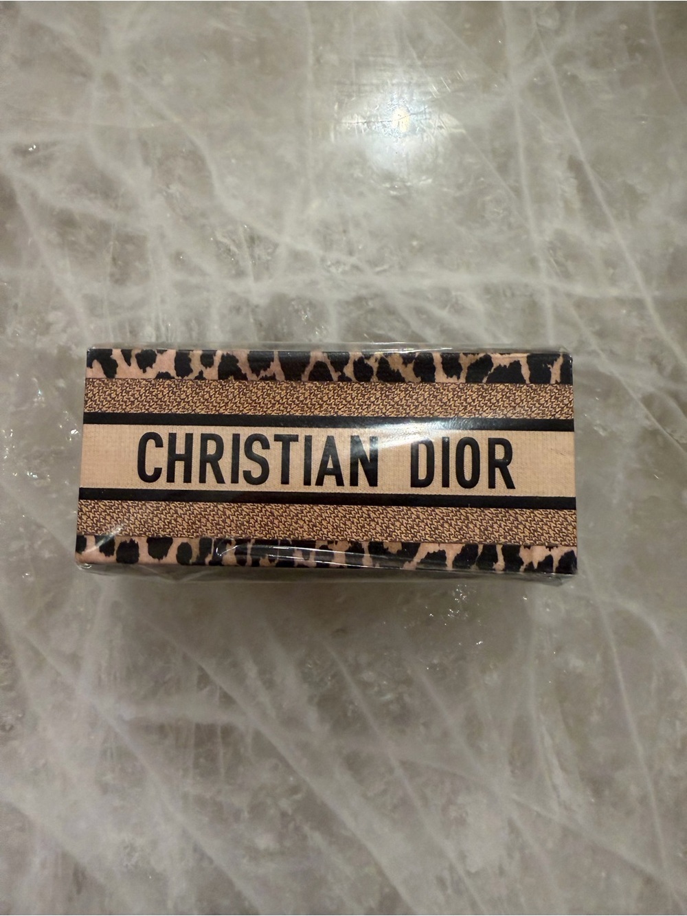 Limited Edition Christian Dior Mitzah Leopard Print Lipstick Holder / Empty Gift